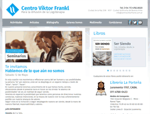 Tablet Screenshot of centroviktorfrankl.com.ar